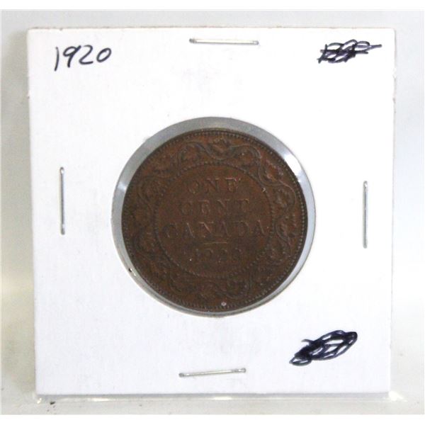 1920 CANADA LARGE 1 CENT COIN