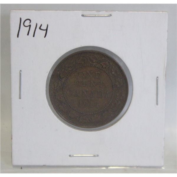 1914 CANADA LARGE 1 CENT COIN