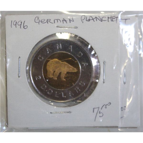 1996 CDN & GERMAN PLANCHETS CANADA