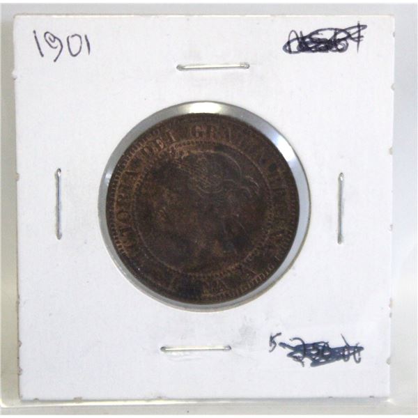 1901 CANADA LARGE 1 CENT COIN