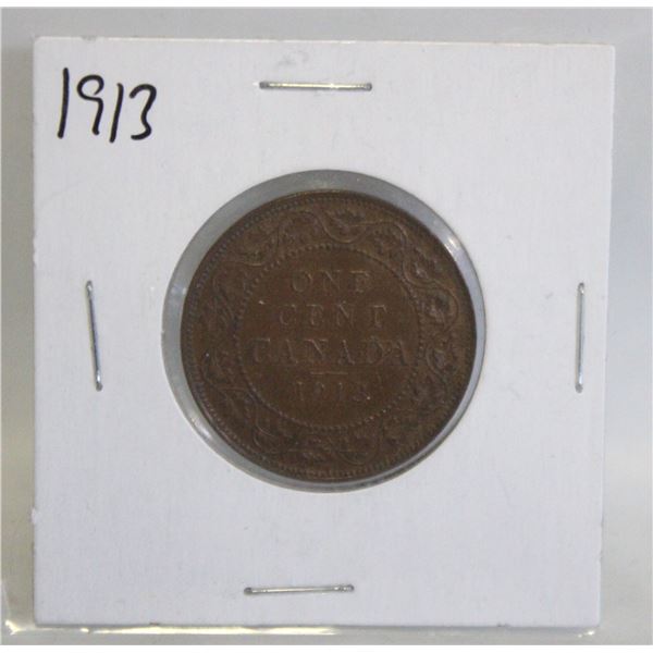 1913  CANADA LARGE 1 CENT COIN
