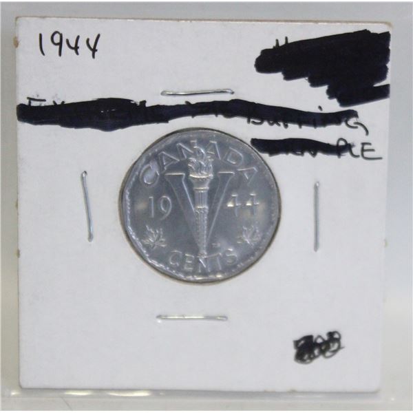 1944 WWII CANADA VICTORY 5 CENTS COIN