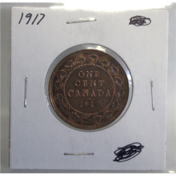 1917 CANADA LARGE 1 CENT COIN
