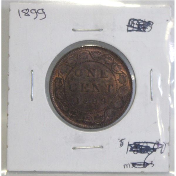 1899 CANADA 1 CENT COIN