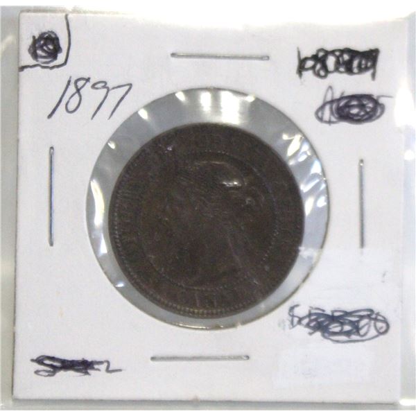 1897 CANADA LARGE 1 CENT COIN
