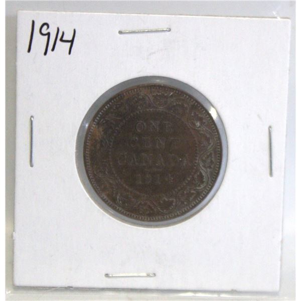 1914 CANADA LARGE 1 CENT COIN