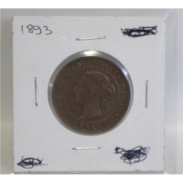 1893 CANADA LARGE 1 CENT COIN