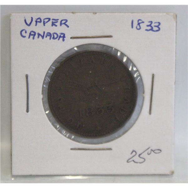 1833 UPPER CANADA TO FACILITATE TRADE 1/2