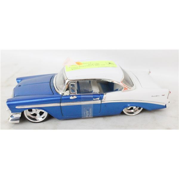 JADA 1956 CHEVY BEL AIR - BLUE & WHITE