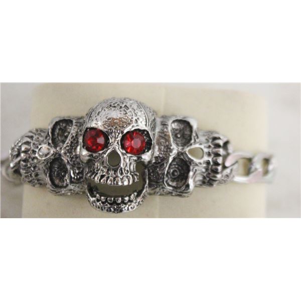 NEW SKULL BIKERS BRACELET
