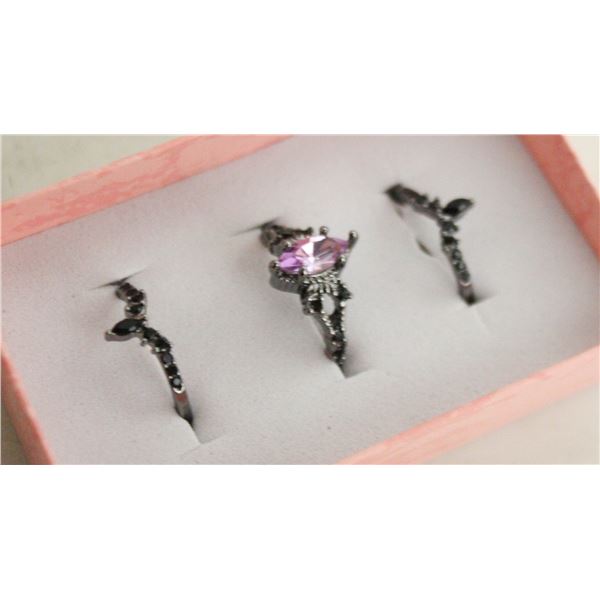 NEW 3PCS/SET RING SET SZ7