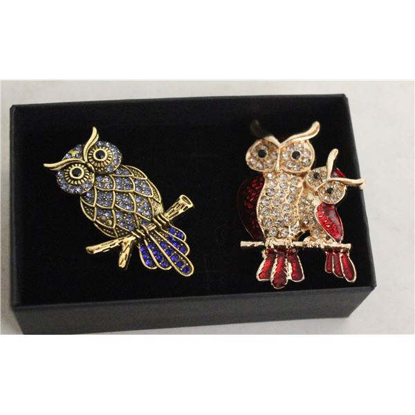 NEW 2PCS BROOCH SET