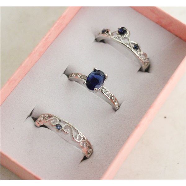 NEW 3PCS/SET RING SET SZ9