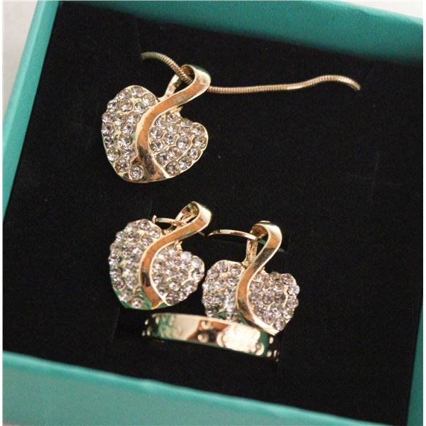 NEW NECKLACE AND RING WITH EARRINGS