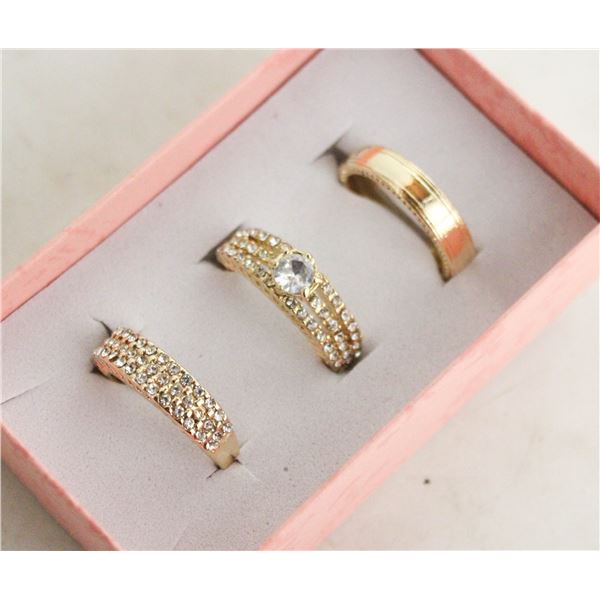 NEW 3PCS/SET RING SET SZ7