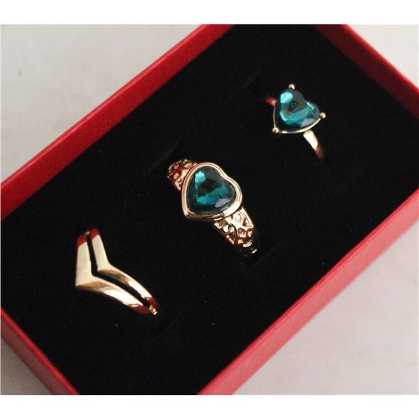 NEW 3PCS/SET RING SET SZ7