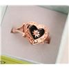 Image 1 : NEW HEART SHAPE GP RING SZ8