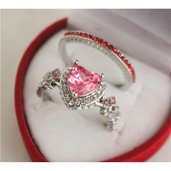 NEW 2PCS/SET RING SET SZ9