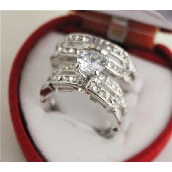 NEW 2PCS/SET RING SET SZ8