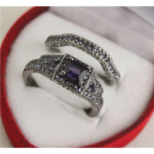 NEW 2PCS/SET RING SET SZ9