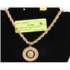 Image 1 : NEW REPLICA VERSACE GOLD TONED NECKLACE