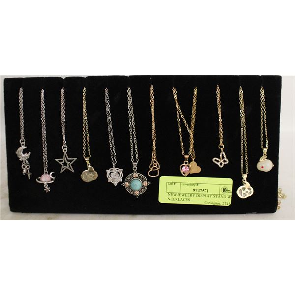 NEW JEWELRY DISPLAY STAND W/12 NECKLACES
