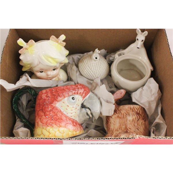 FITZ & FLOYD & ASST. DECORATIVE COLLECTIBLES