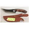 Image 1 : NEW WOOD HANDLED HUNTING KNIFE