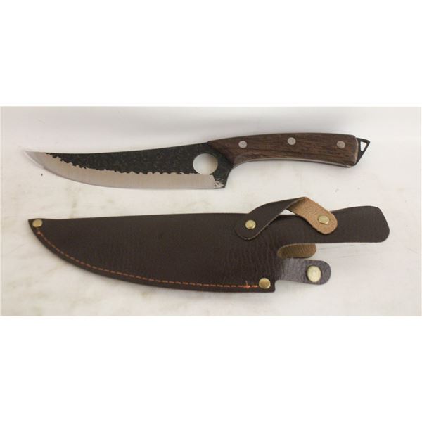 NEW VIKING STYLE FILLET BLACK STEEL KNIFE
