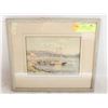 Image 1 : VINTAGE FISHERMANS WHARF CURLING NFID WATER COLOR