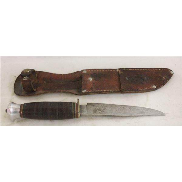 VINTAGE PREMIER "LIFETIME" BUCK KNIFE W/SHEATH