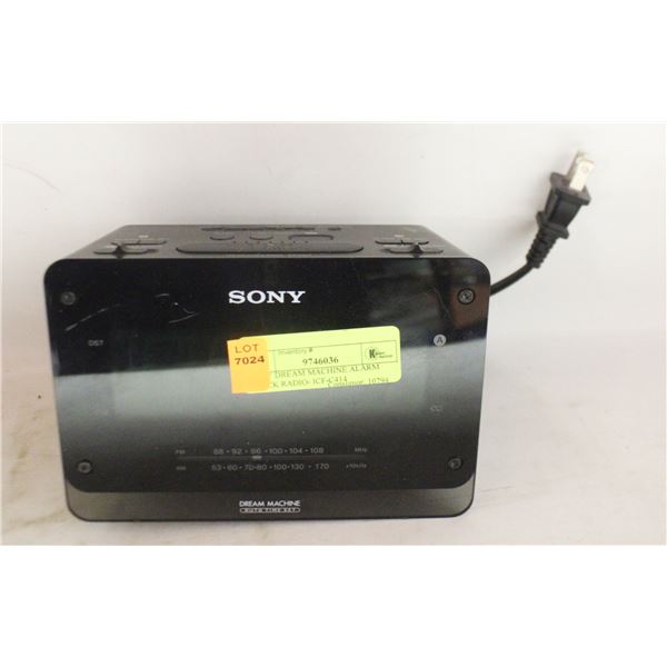 SONY DREAM MACHINE ALARM CLOCK RADIO- ICF-C414
