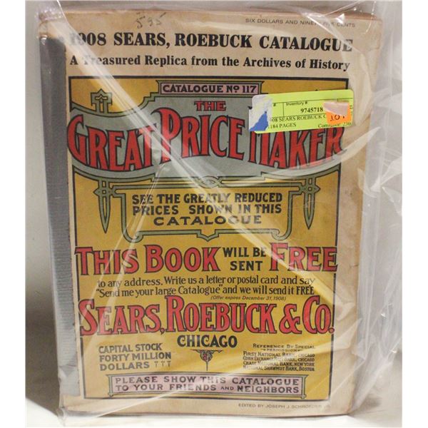 1908 SEARS ROEBUCK CATALOGUE 1184 PAGES *DUCT TAPE