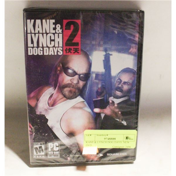KANE & LYNCH DOG DAYS  NEW DVD