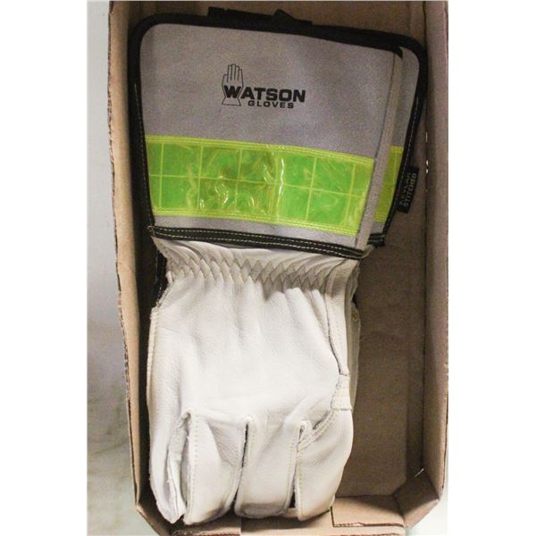NEW WATSON GLOVES LARGE PREMIUM FULL GRAIN
