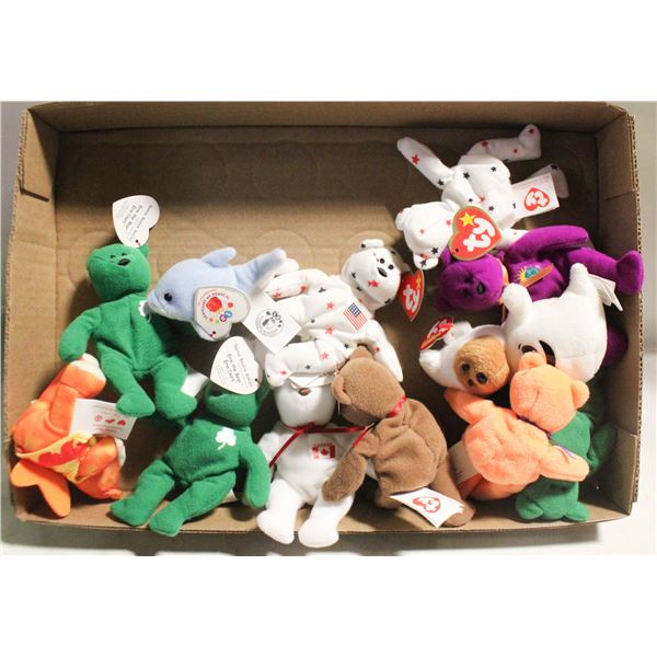 12 VINTAGE COLLECTOR TEENIE BEANIE BABIES