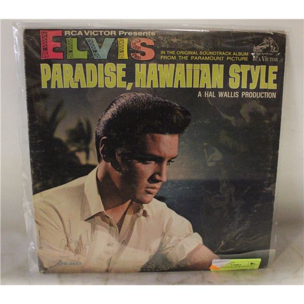 ELVIS PARADISE,HAWAIIN STYLE 1966