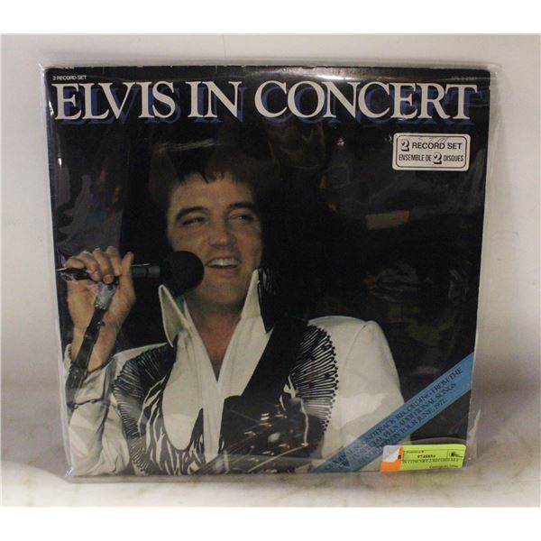 ELVIS IN CONCERT 2 RECORD SET 1977