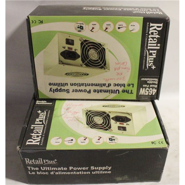 RETAIL PLUS POWER SUPPLY465W DUAL FAN