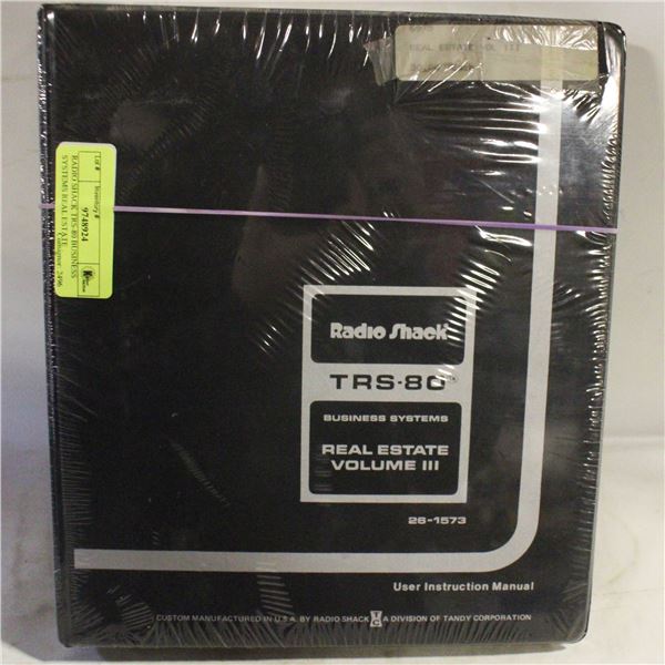 RADIO SHACK TRS-80 BUSINESS SYSTEMS REAL ESTATE