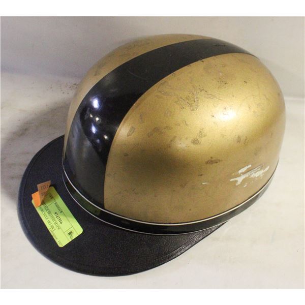 VINTAGE BRITISH MADE MOTORCYCLE HELMET COLLECTABLE