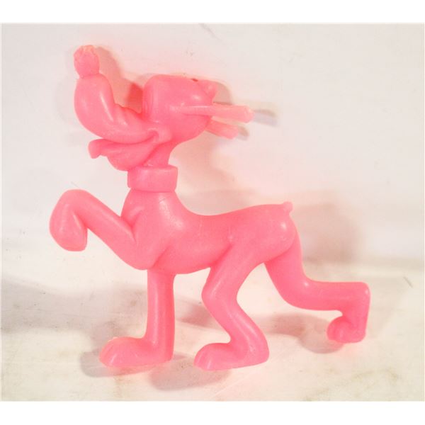 VINTAGE 1971 PINK PLUTO PLASTIC MARX/DISNEY 5"