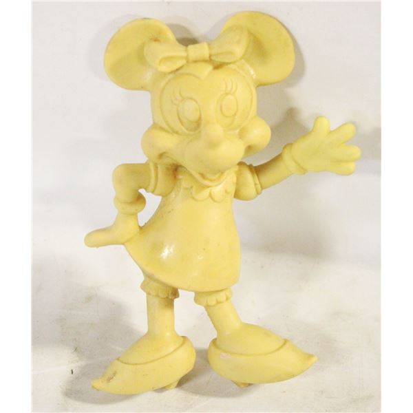 VINTAGE MINNIE MOUSE WAVING YELLOW PLASTIC MARX