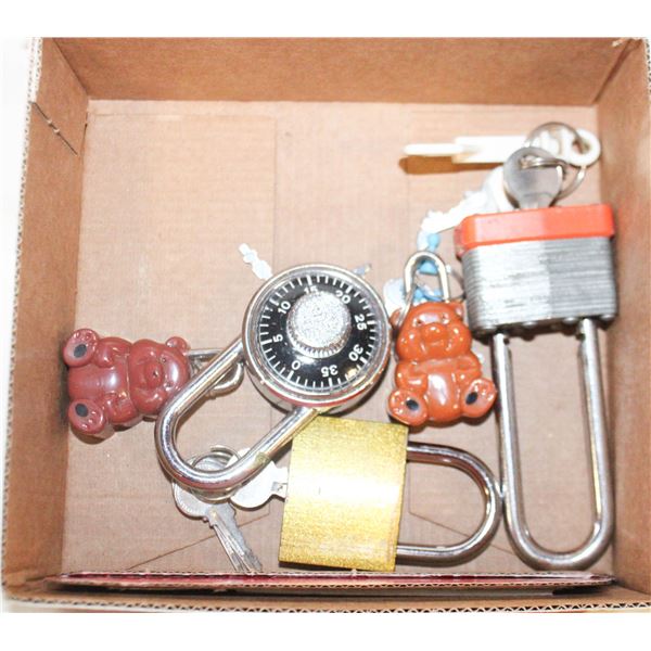 LOCKS WITH KEYS & COMBO