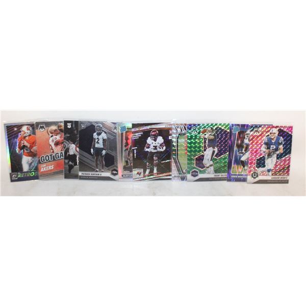 10 NFL FOOTBALL TRADING CARDS LOT