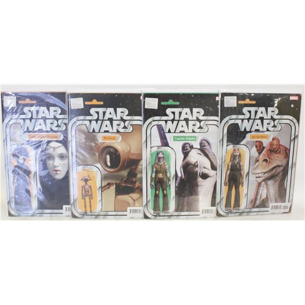 STAR WARS ACTION FIG COVER LOT ALL NEW
