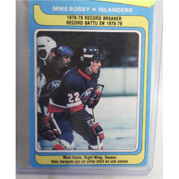 MIKE BOSSY 78-79 RECORD BREAKER MOST GOALS BY