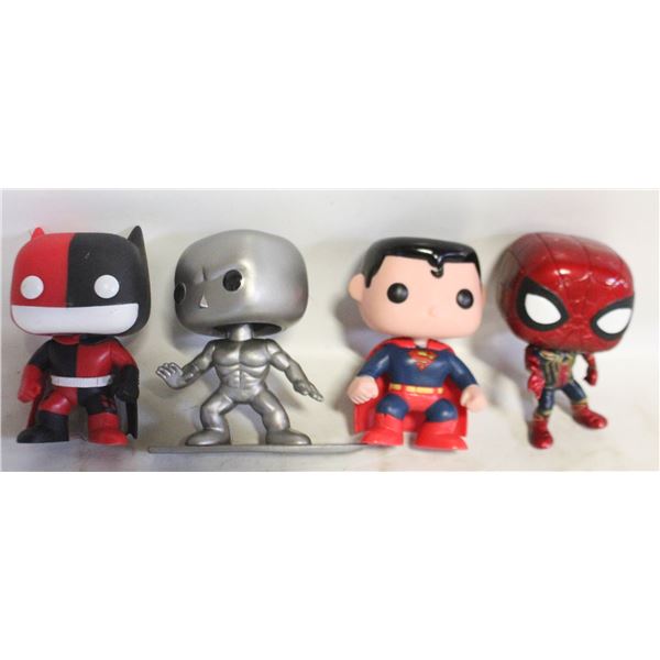 MARVEL DC FUNKO POP LOT 4 SILVER