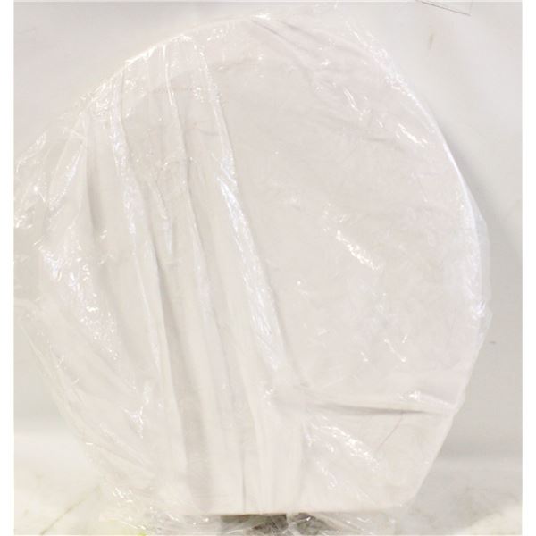 NEW CENTOCO WHITE MOLDED WOOD SEAT FOR ROUND BOWL