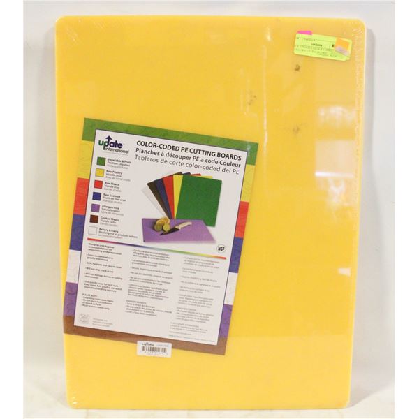 NEW UPDATE COLOUR CODED YELLOW CUTTING BOARD